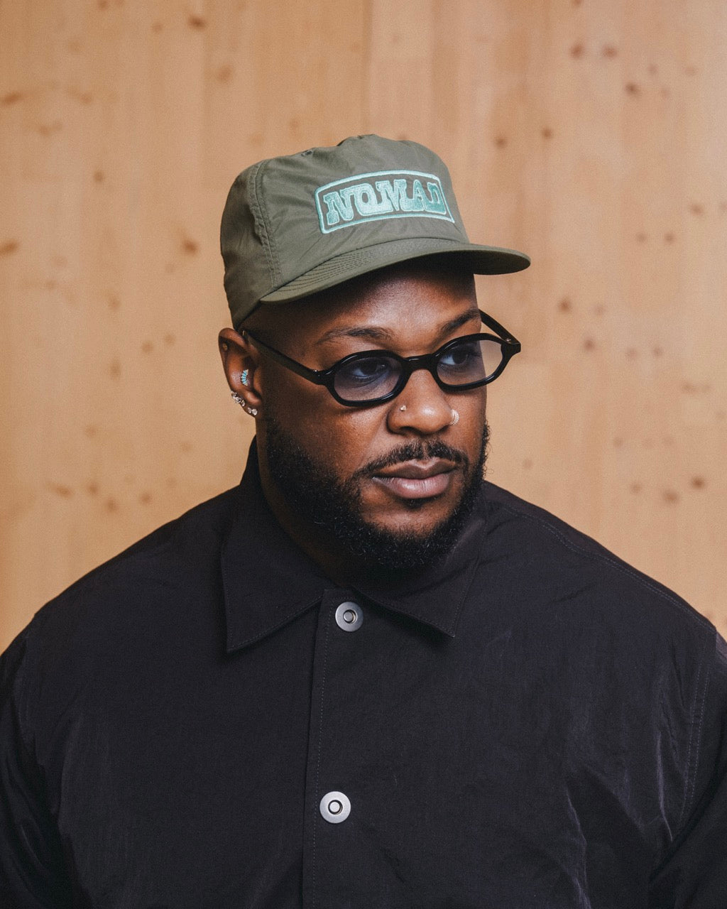NOMAD OLIVE/TEAL LOGO HAT
