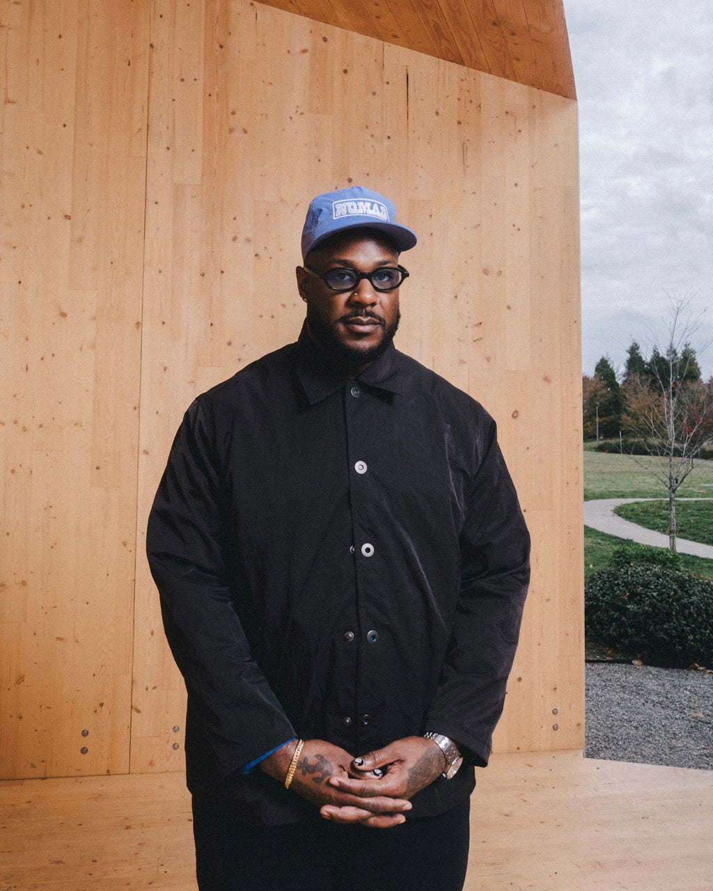 NOMAD LAPIS/WHITE LOGO HAT