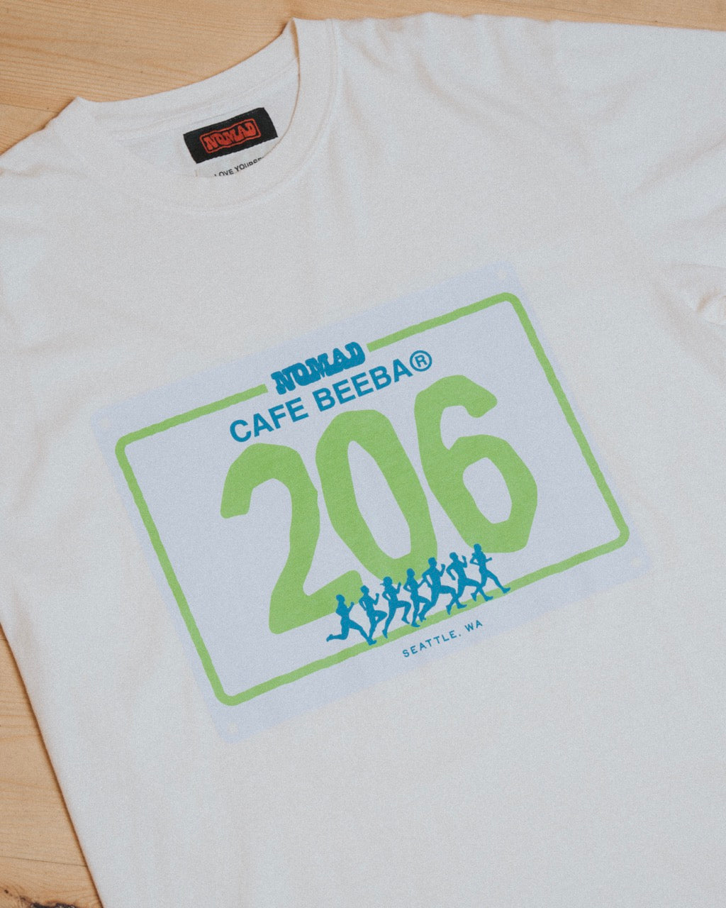 NOMAD x CAFE BEEBA WORKOUT TEE (IVORY)