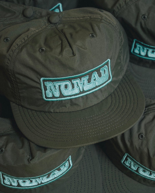 NOMAD OLIVE/TEAL LOGO HAT
